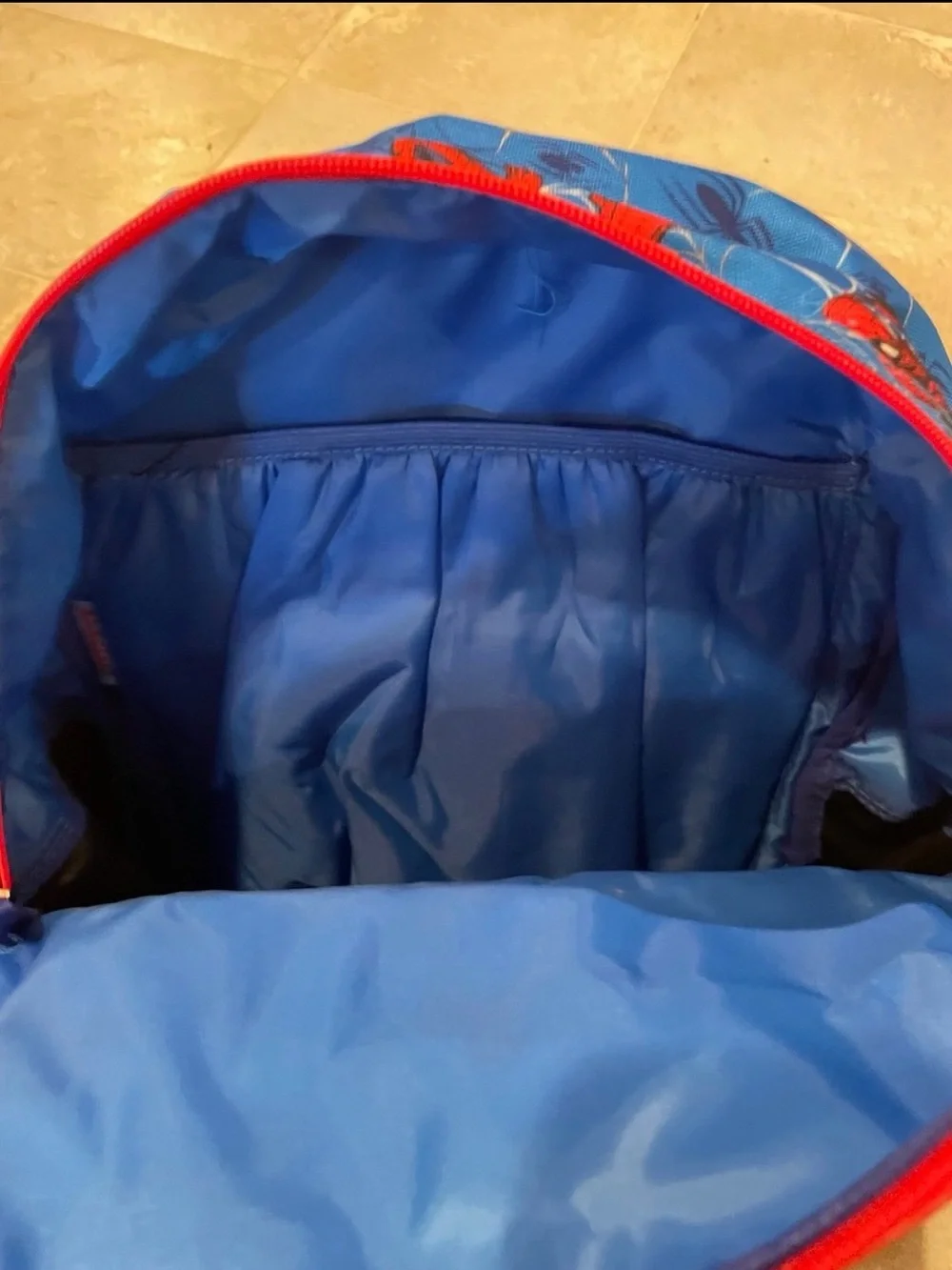 NWT Blue and Red Marvel Spider-Man   Patterned Full Size Backpack